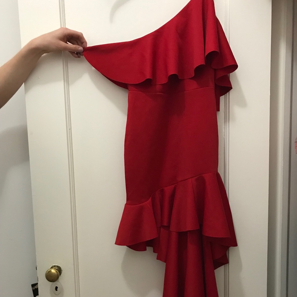 Red Ruffle (dancing emoji) Dress